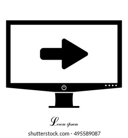 Right arrow symbol icon