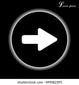 Right arrow symbol icon