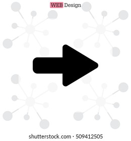 Right arrow symbol icon