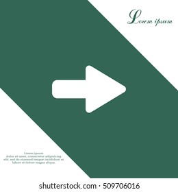 Right arrow symbol icon