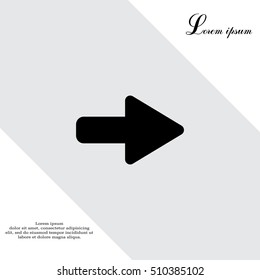 Right arrow symbol icon