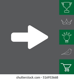 Right arrow symbol icon