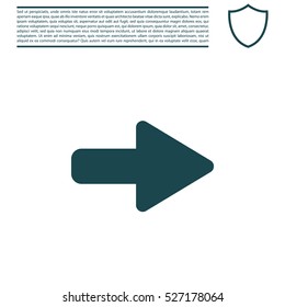 Right arrow symbol icon