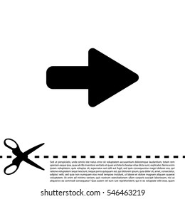 Right arrow symbol icon