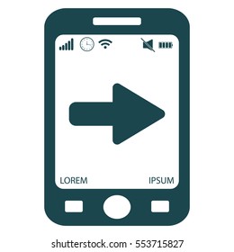 Right arrow symbol icon