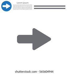 Right arrow symbol icon
