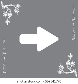 Right arrow symbol icon