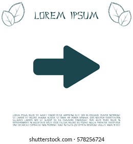 Right arrow symbol icon