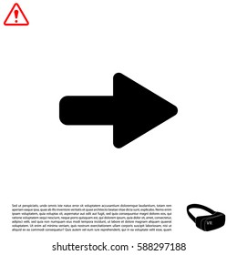 Right arrow symbol icon