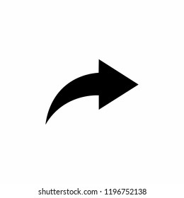 Right Arrow symbol icon Vector. symbol for web site Computer and mobile.