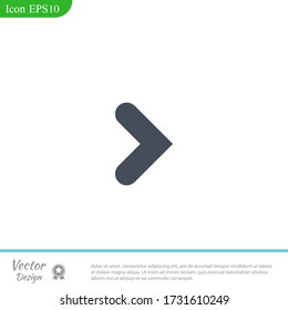 Right arrow symbol icon Vector illustration EPS 10.