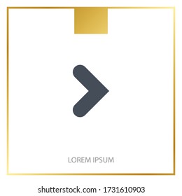 Rechtes Pfeil Symbol Vector Abbildung EPS 10.