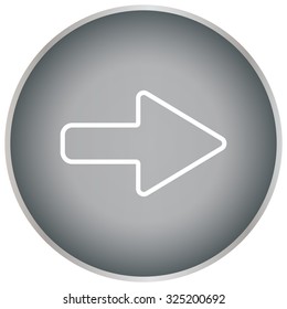 Right arrow symbol line icon