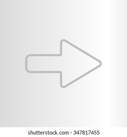 Right arrow symbol line icon