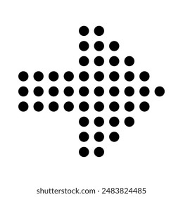 right arrow symbol, silhouette vector isolated on white background. simple and modern design