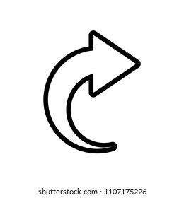 Right arrow vector icon