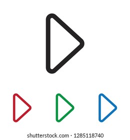 Right arrow vector icon