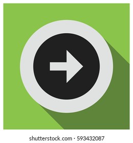 Right arrow vector icon