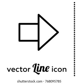 right arrow vector icon