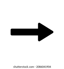 Right arrow vector icon for apps and web sites