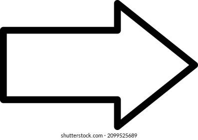 Right arrow Vector Icon Desing Illustration