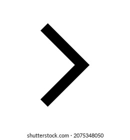 Right arrow vector icon. Arrow next icon sign symbol vector. Flat design style. Vector icon 