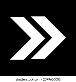 Right arrow vector icon. Arrow next icon sign symbol vector. Flat design style. Vector icon 