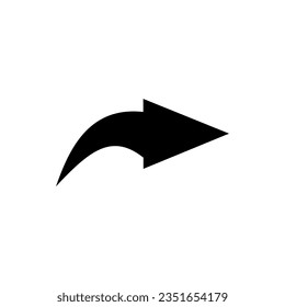 Signo de icono del vector de flecha derecha