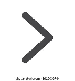 Right arrow vector icon, simple sign for web site and mobile app.