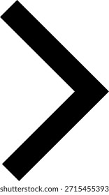Vektorsymbol mit dem rechten Pfeil. Pfeilsymbol. Richtige Position. Navigationssymbol