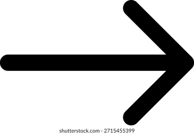 Right Arrow Vector Icon. Arrow Symbol. Right Position. Navigation icon