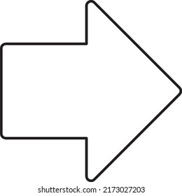 right arrow vector illustration on white background.eps
