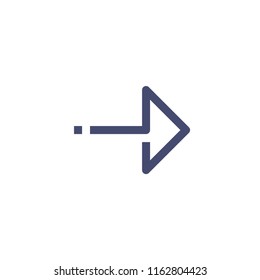 Right Arrow Vector Line Icon Pixel Perfect. Editable 2 Pixel Stroke Weight. Direction Icon For Website Mobile App Presentation