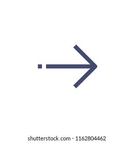 Right Arrow Vector Line Icon Pixel Perfect. Editable 2 Pixel Stroke Weight. Direction Icon For Website Mobile App Presentation