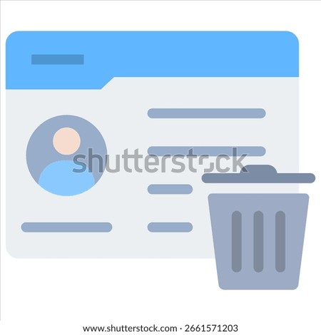 Right To Be Forgotten Icon Element For Design