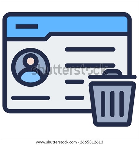 Right To Be Forgotten Icon Element For Design
