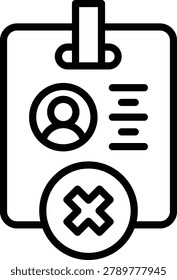 Right To Be Forgotten Line Icon and Vector