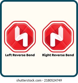 Right bend sign icon. Trendy Right bend sign logo concept on white background from Traffic Signs collection. Suitable for use on web apps, mobile apps and print media.