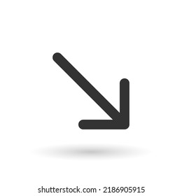 Right Bottom Icon - Vector illustration