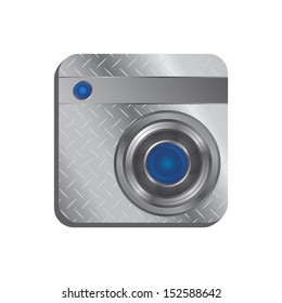 right bottom lens steel plate camera user interface icon