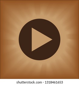 Right brown arrow vector web