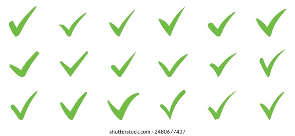 Right check mark green icon. Approved select choose design.