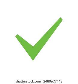 Right check mark green icon. Approved select choose design.