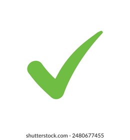 Right check mark green icon. Approved select choose design.