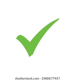 Right check mark green icon. Approved select choose design.