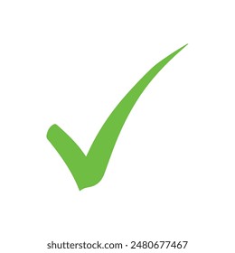Right check mark green icon. Approved select choose design.