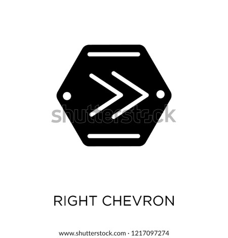 Right chevron icon. Right chevron symbol design from Maps and locations collection. Simple element vector illustration on white background.