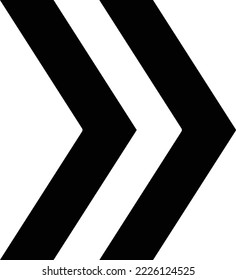 Right Chevron vector icon. Can be used for printing, mobile and web applications.