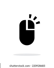 Right Click Mouse Simple Icon On White Background. Vector Illustration.