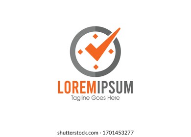 right clock for on time logo template